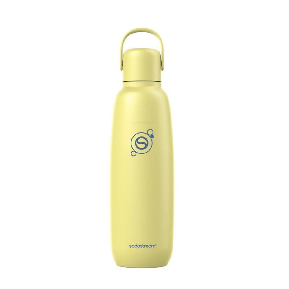 SodaStream 23.7 fl oz Fizz & Go Easy Mix Insulated Stainless Steel Bottle Lemon